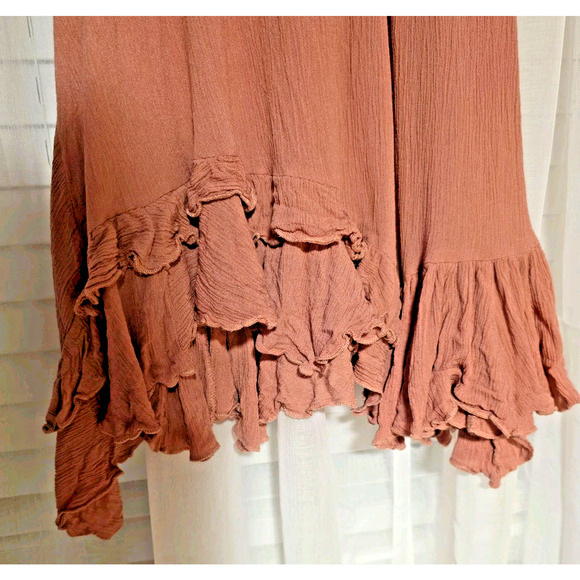 Free People Dress XS Intimately Adella Babydoll Mini Smocked Boho Fairy Lace - Picture 3 of 10